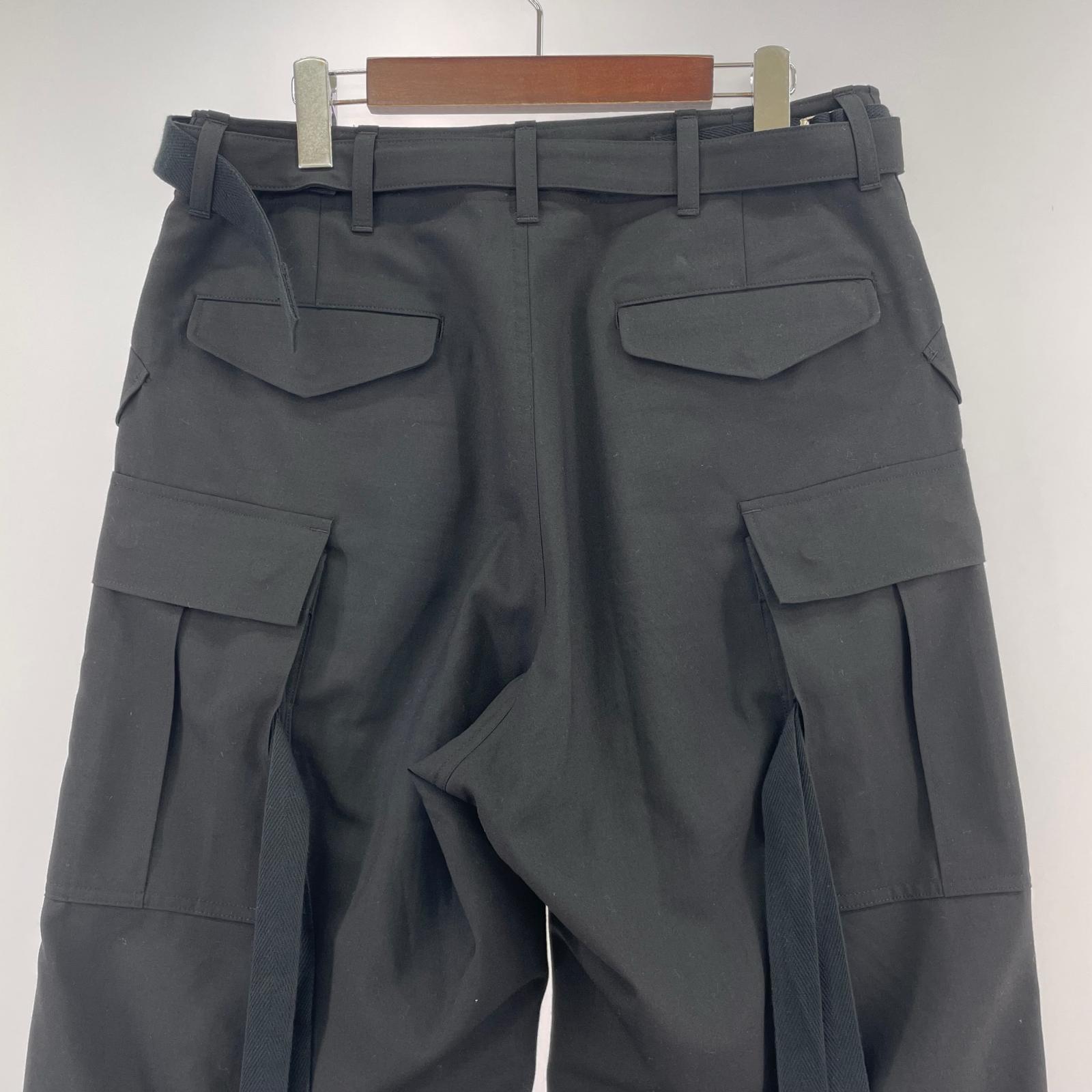 パンツ Sacai 24SS Suiting Cargo Pants スーチングカーゴパンツ 1 ブラック 1 ブラック