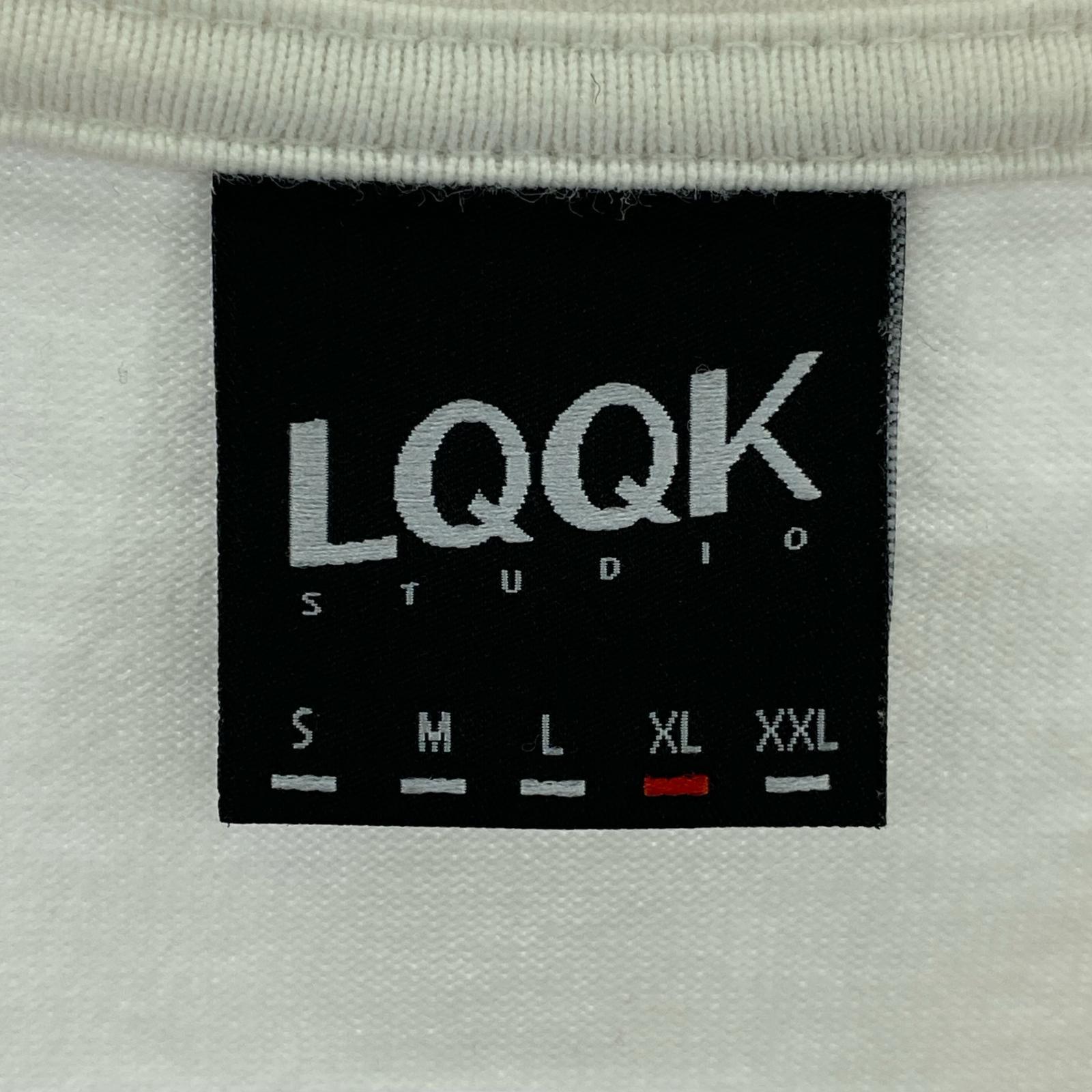 長袖Tシャツ LQQK STUDIO L/S RUGBY WEIGHT POCKET TEE ホワイト