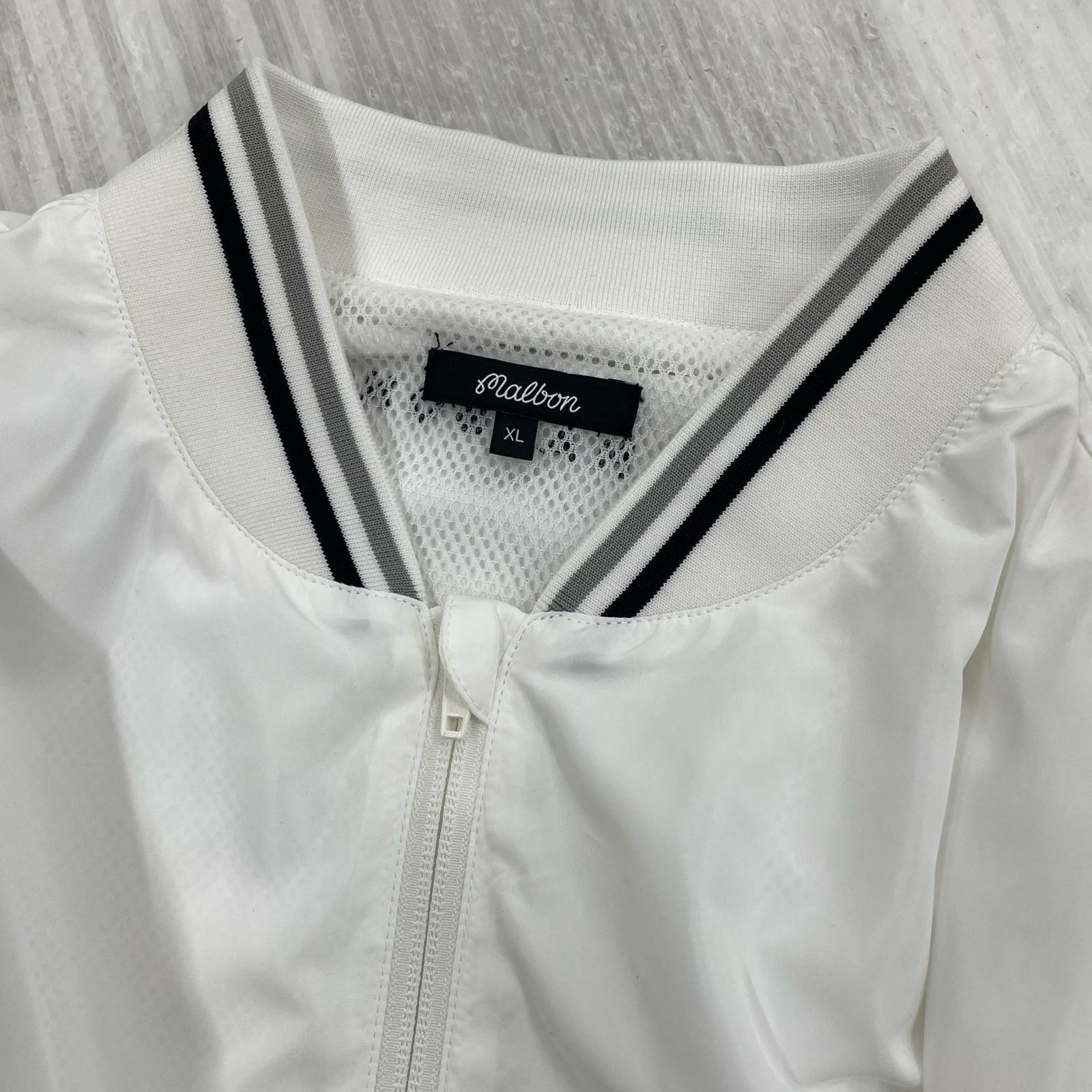 長袖Tシャツ Malbon Golf EAGLE BLADE PULLOVER 白(XL) ホワイト