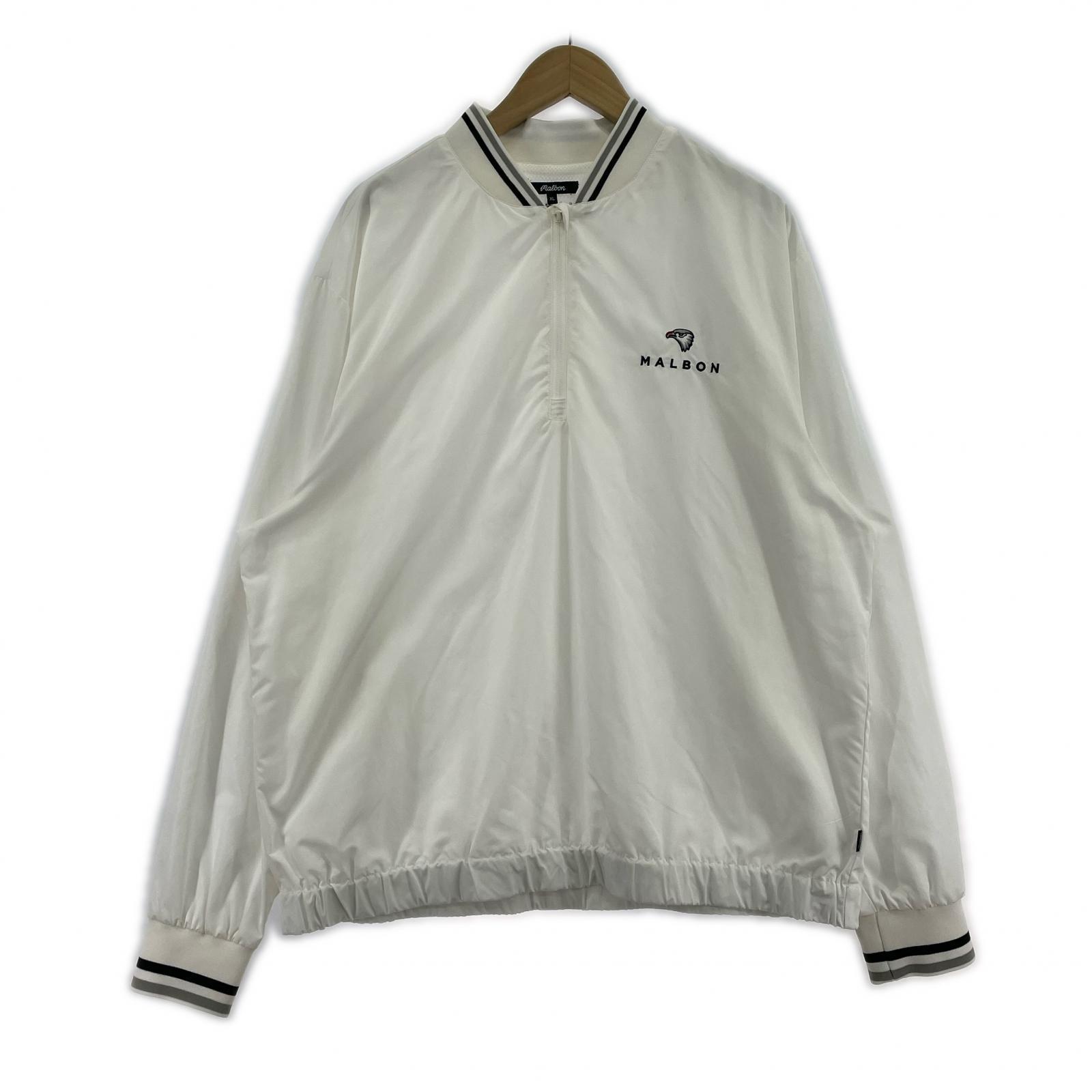 長袖Tシャツ Malbon Golf EAGLE BLADE PULLOVER 白(XL) ホワイト