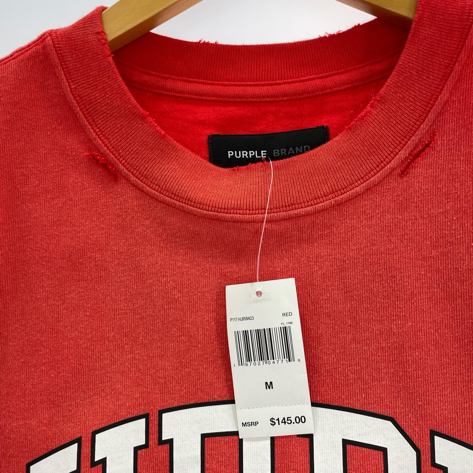 半袖Tシャツ ロゴTee RED M レッド