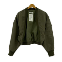 ミリタリージャケット HYKE MA-1 bolero jacket 緑 (S) S カーキ