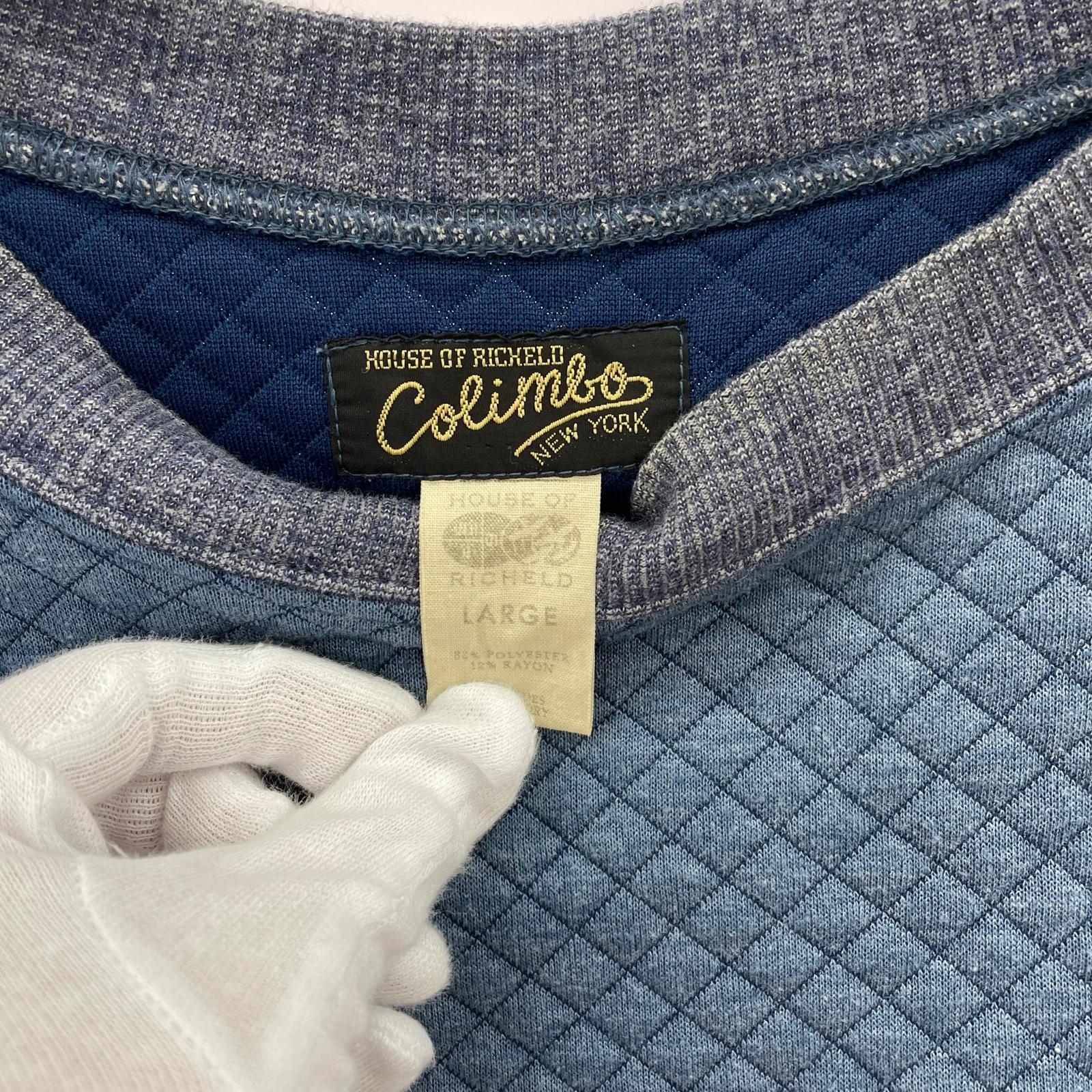 スウェット キルティング BLU L L