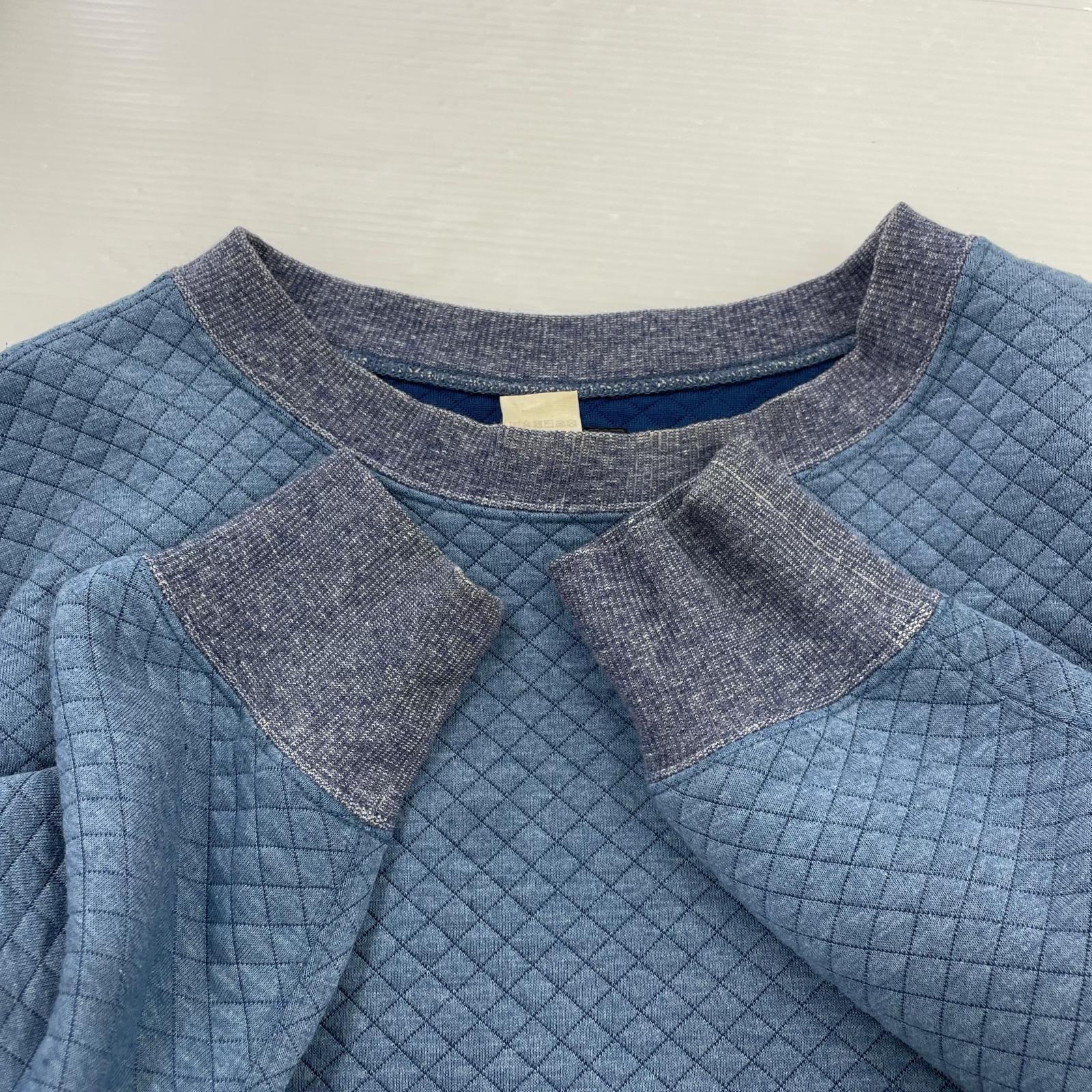 スウェット キルティング BLU L L
