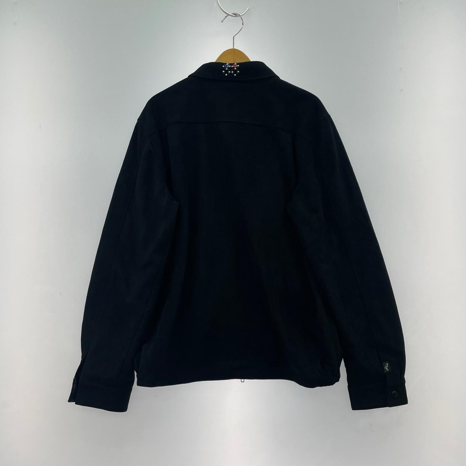 ジャケット スタッズ スエードジャケット BLK L L ブラック