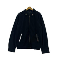 ジャケット スタッズ スエードジャケット BLK L L ブラック