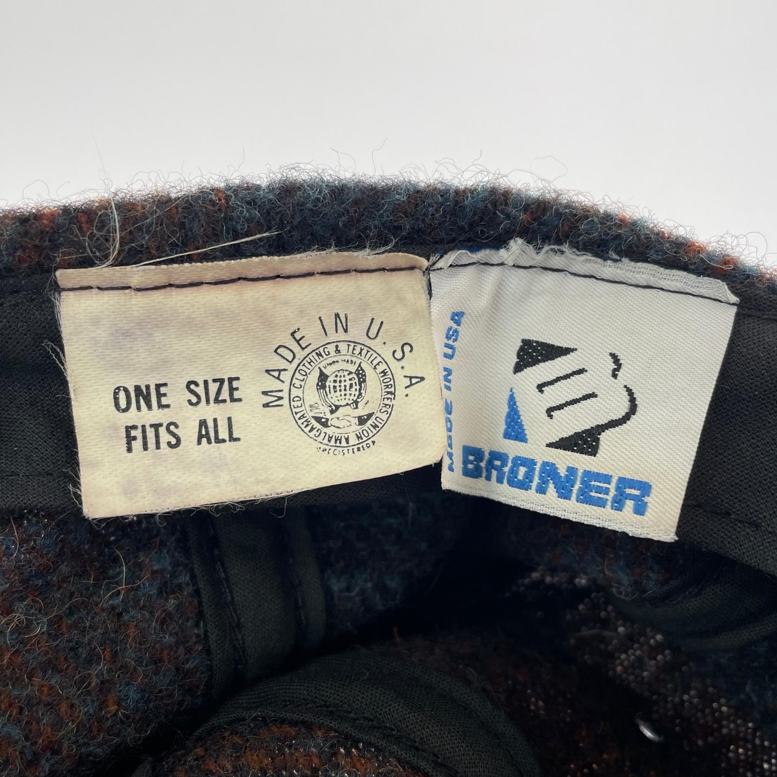 キャップ BRONER USA製 ブラック