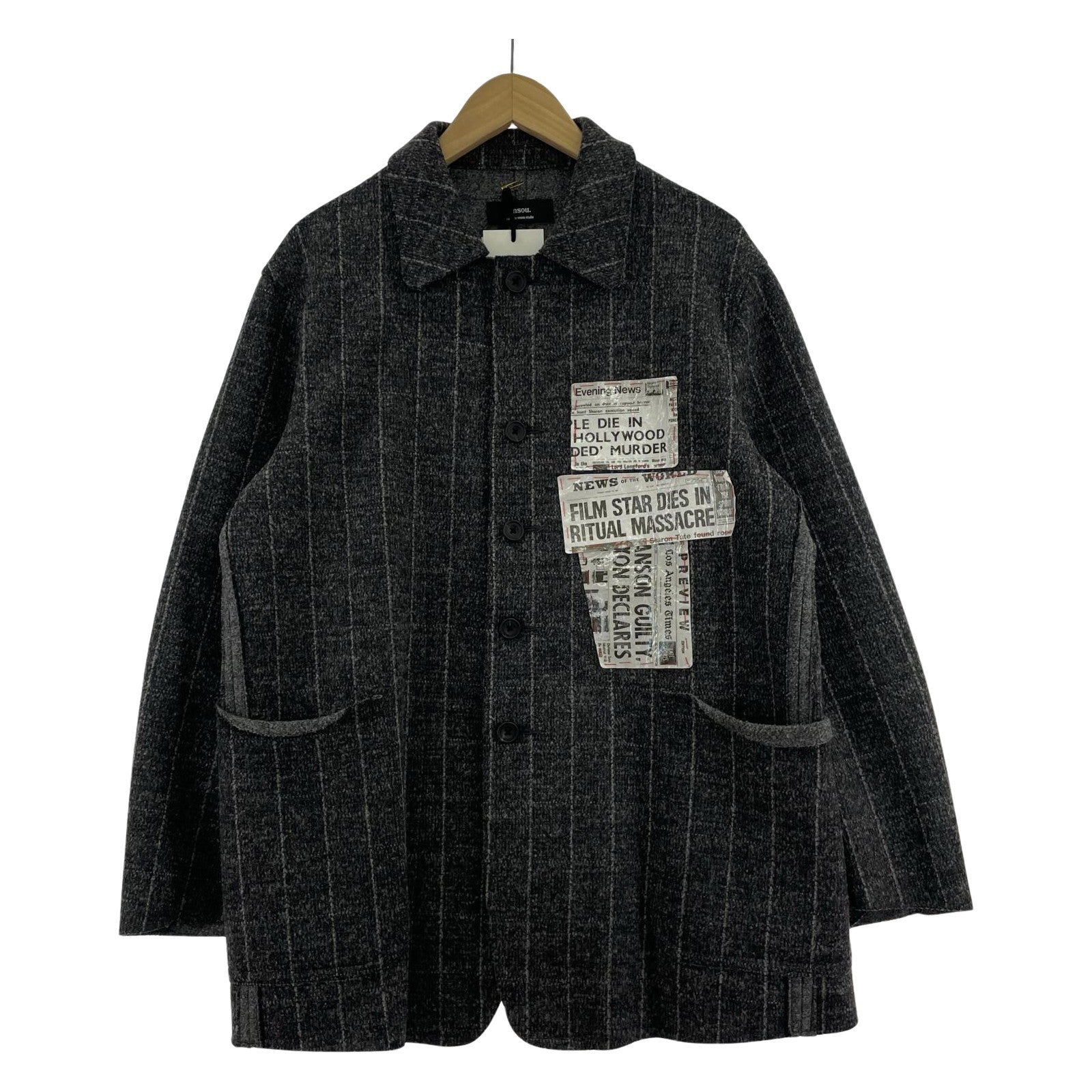 ジャケット ensou. 22AW Pajama Knit coverall M グレー M グレー