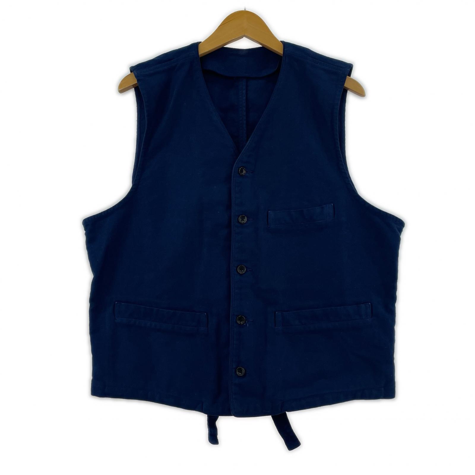 ジャケット Porter Classic MOLESKIN CLASSIC VEST モールスキンベスト L インディゴ L