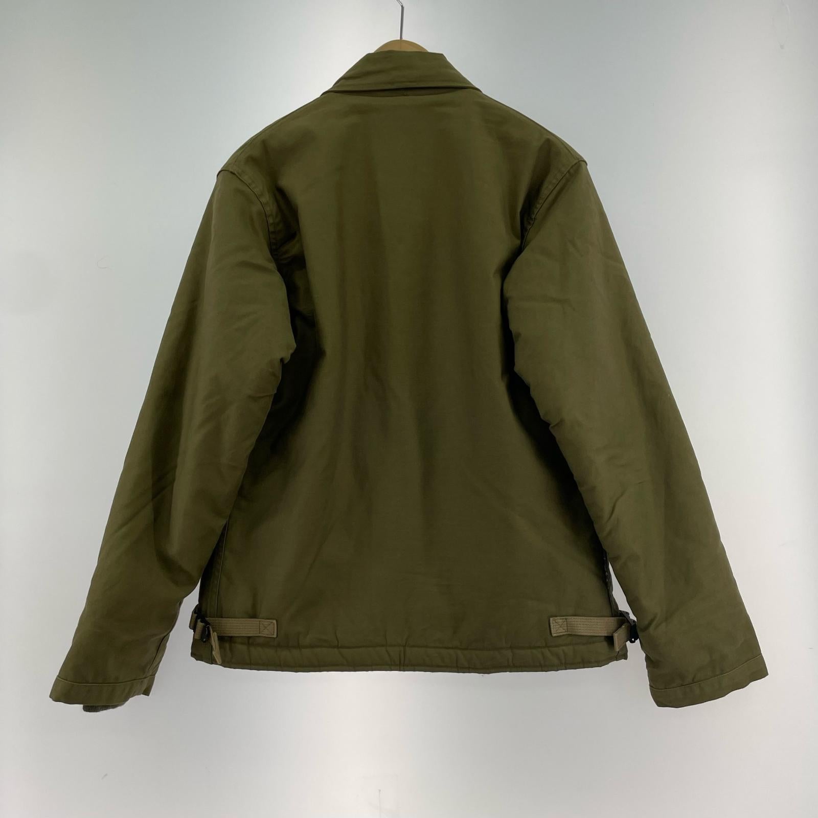 ミリタリージャケット U.S.NAVY A-2 デッキジャケット BR12291 カーキ S カーキ