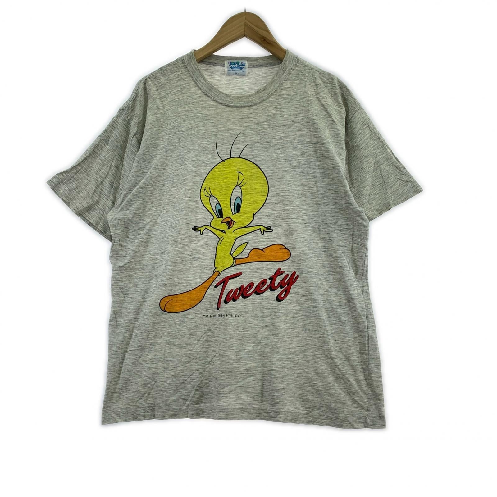 半袖Tシャツ 90s Looney Tunes 灰 (M) M グレー