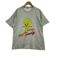 半袖Tシャツ 90s Looney Tunes 灰 (M) M グレー