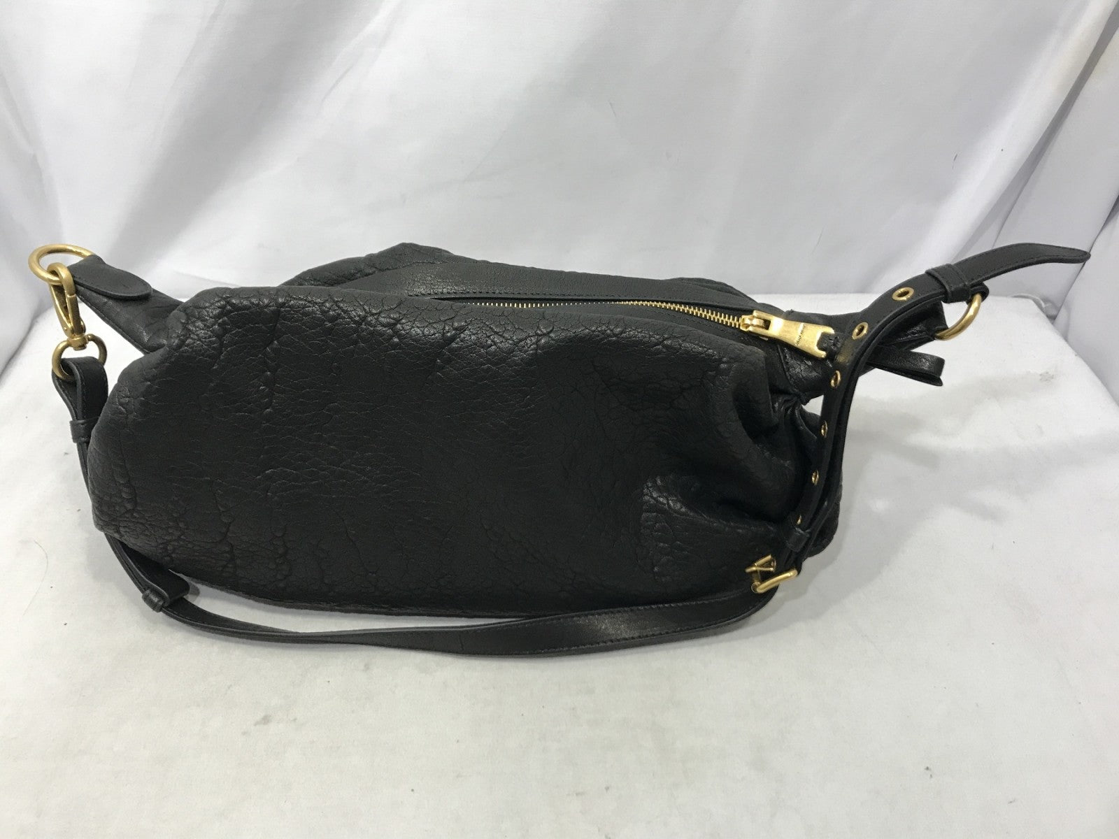 miumiu/レザーハンドバッグ/黒