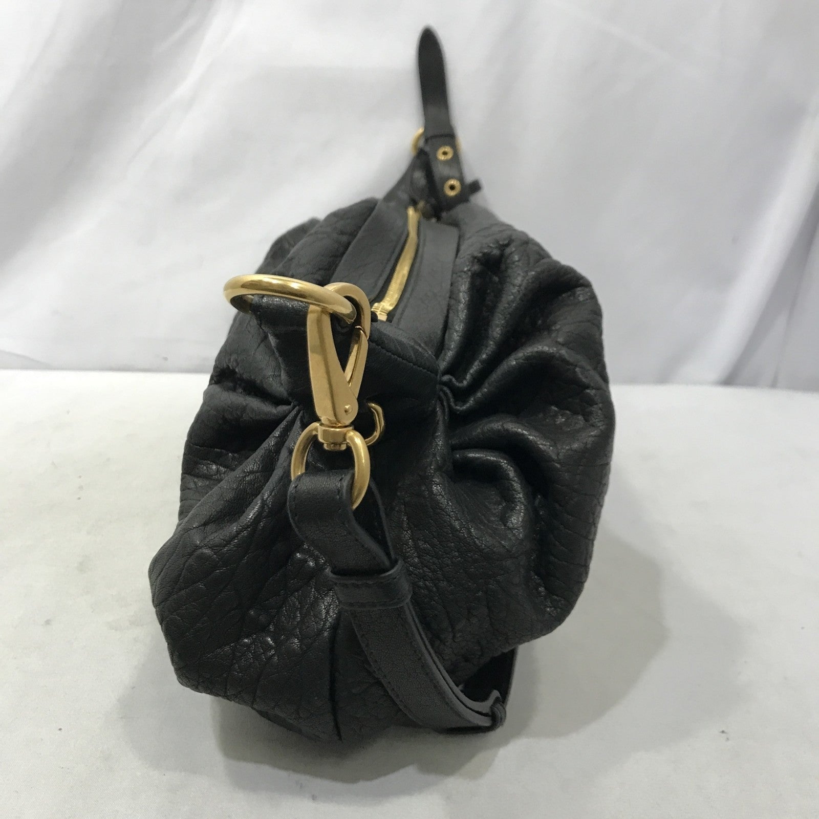 miumiu/レザーハンドバッグ/黒