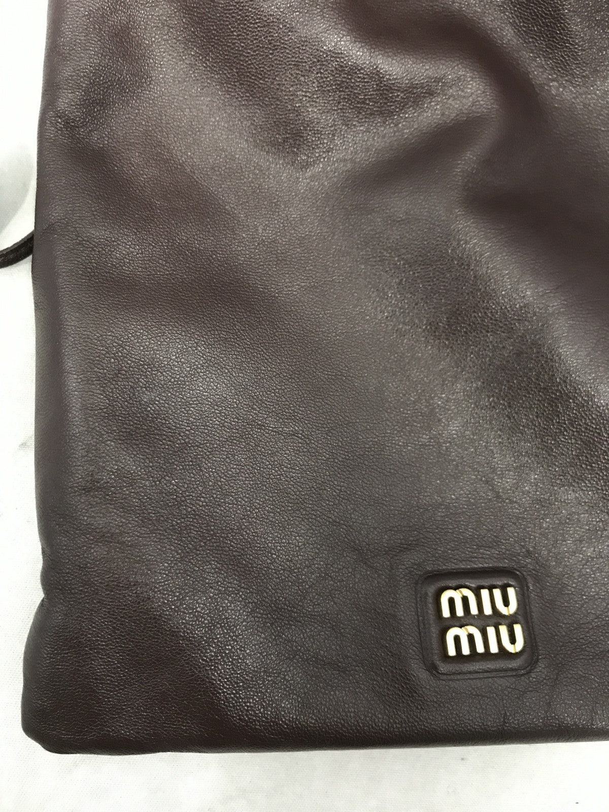 miumiu/巾着/茶