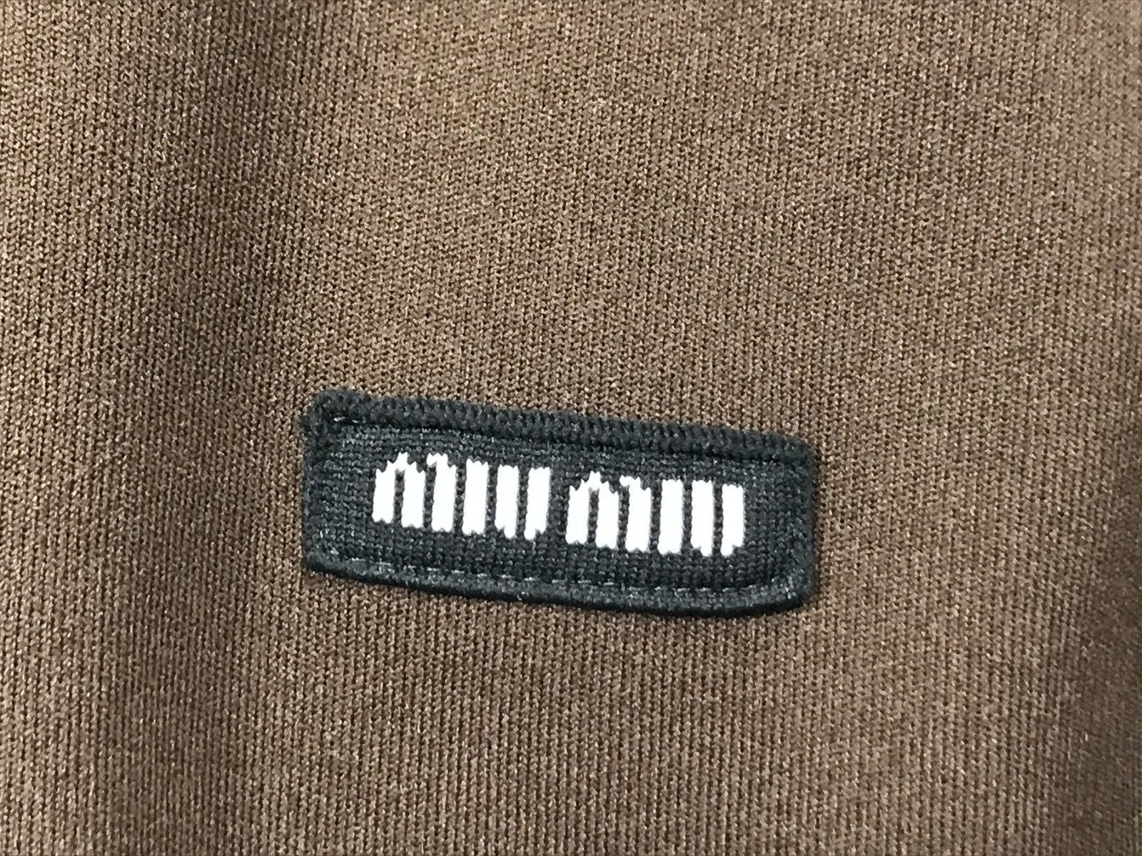 miumiu/ジップジャージ/茶/40