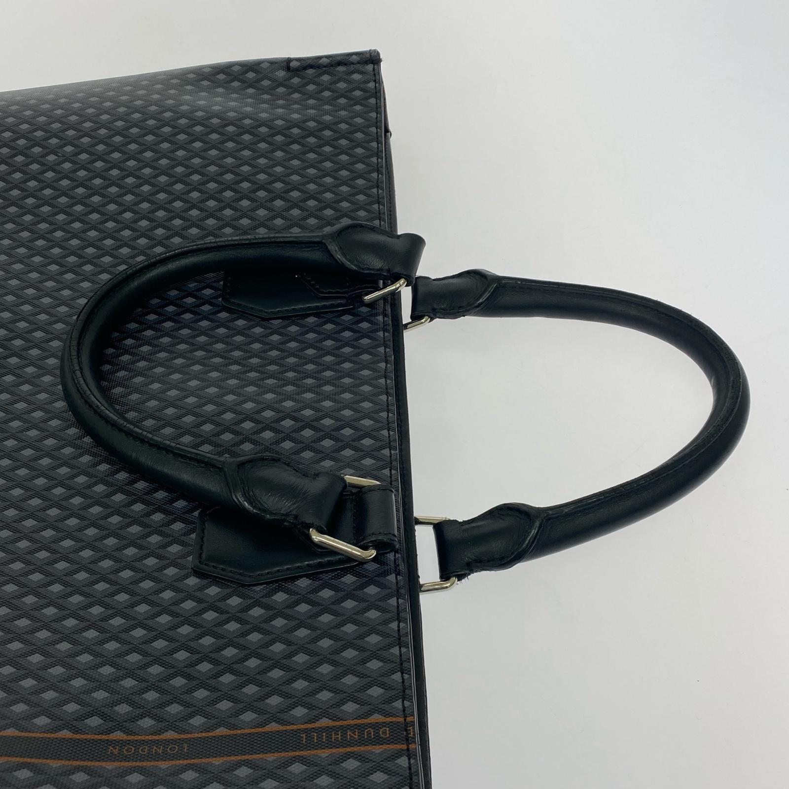 dunhill エンジンターン ハンドバッグ