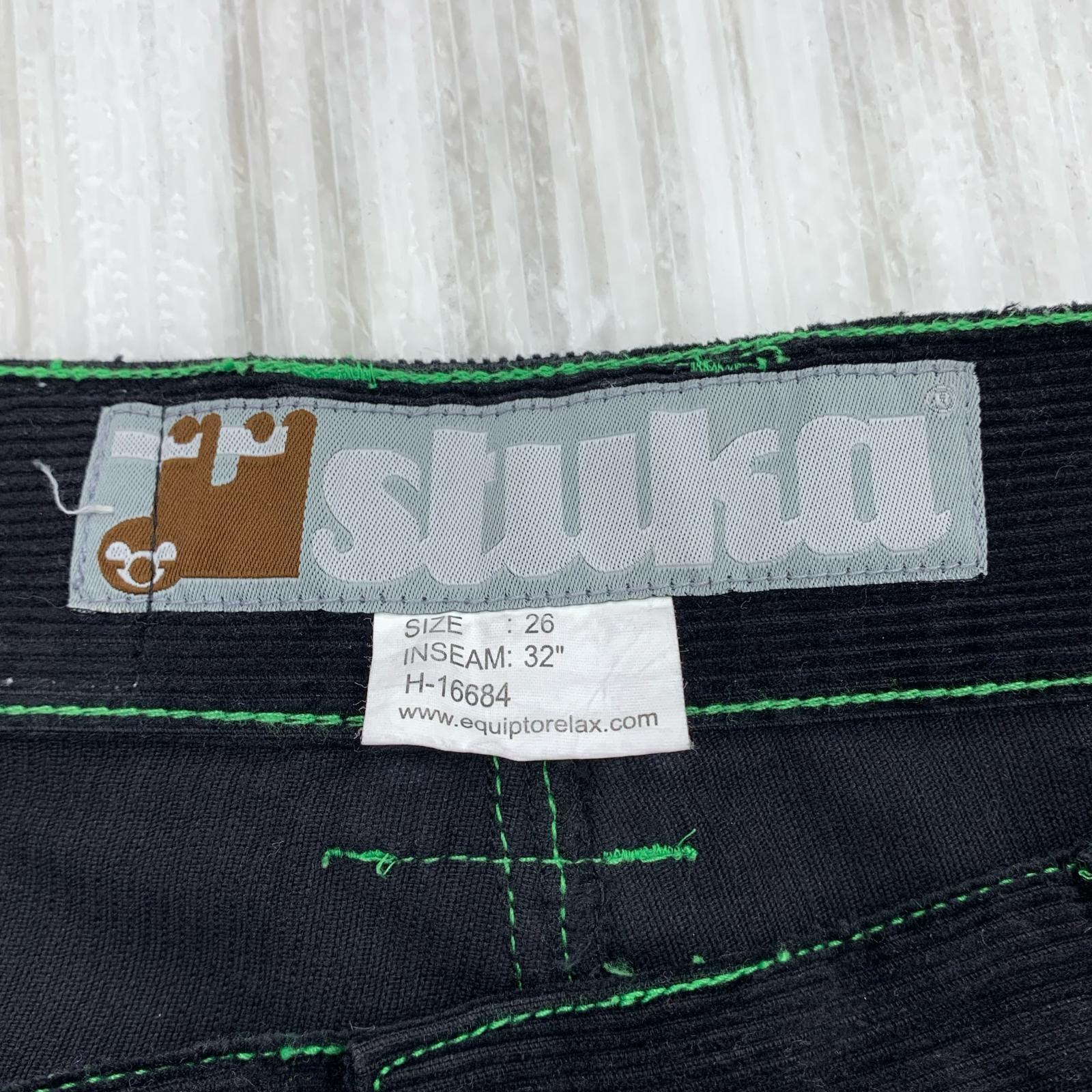 パンツ 90s~00s STUKA レイヴ コーデュロイ バギー (26) ブラック