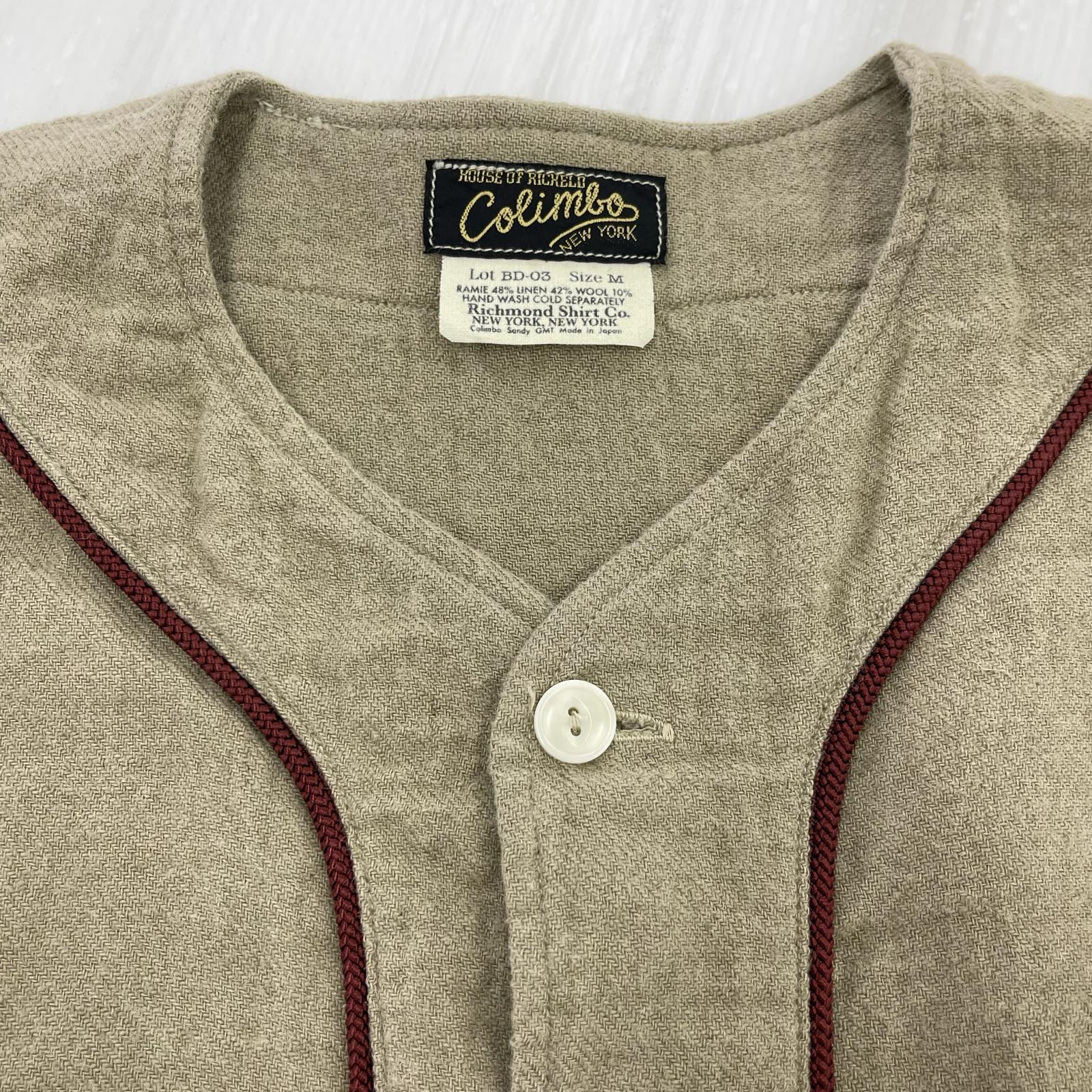 半袖シャツ DOOLITTLE BASE BALL SHIRT (M) M ベージュ