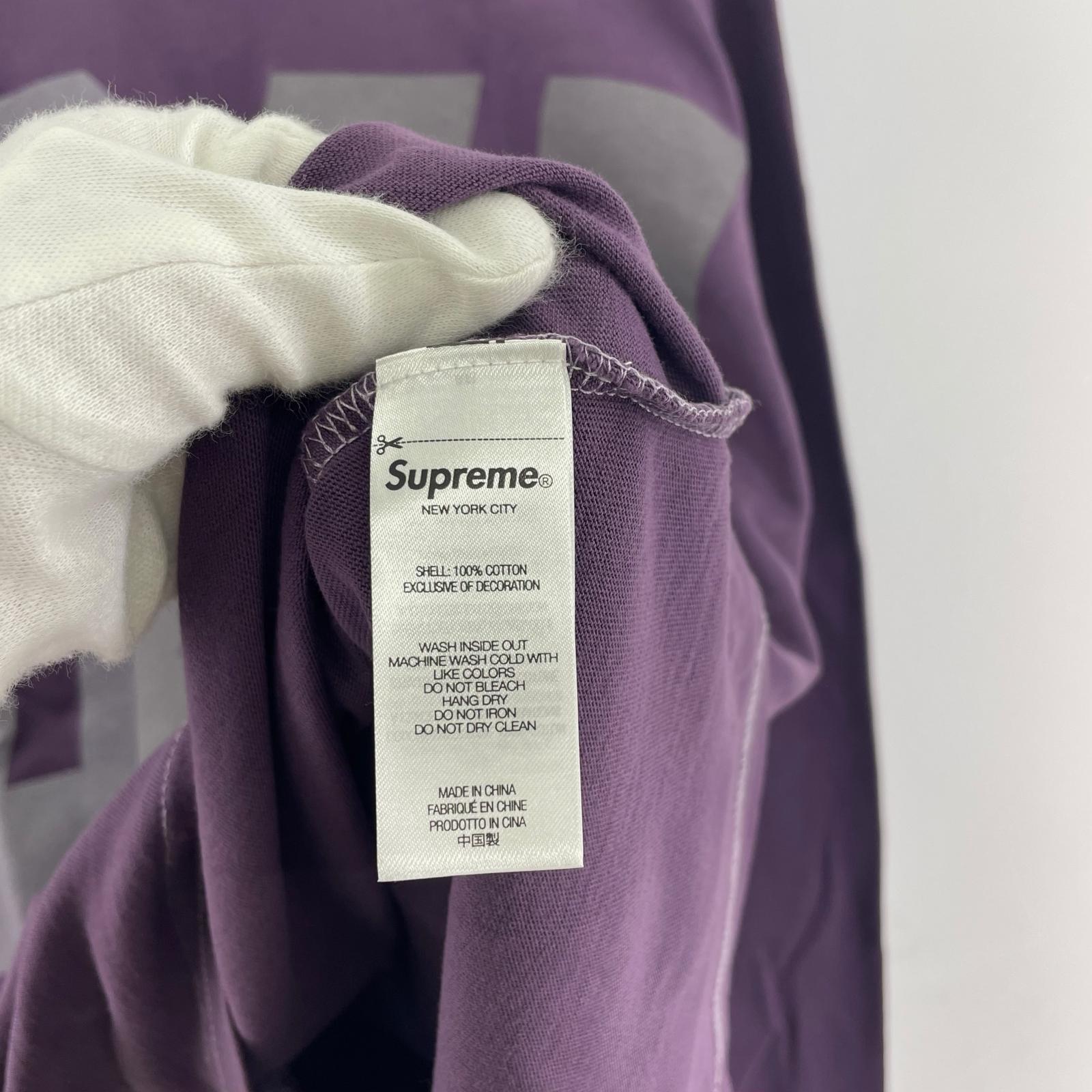長袖Tシャツ Supreme 25AW Reflective L/S Top XXL パープル