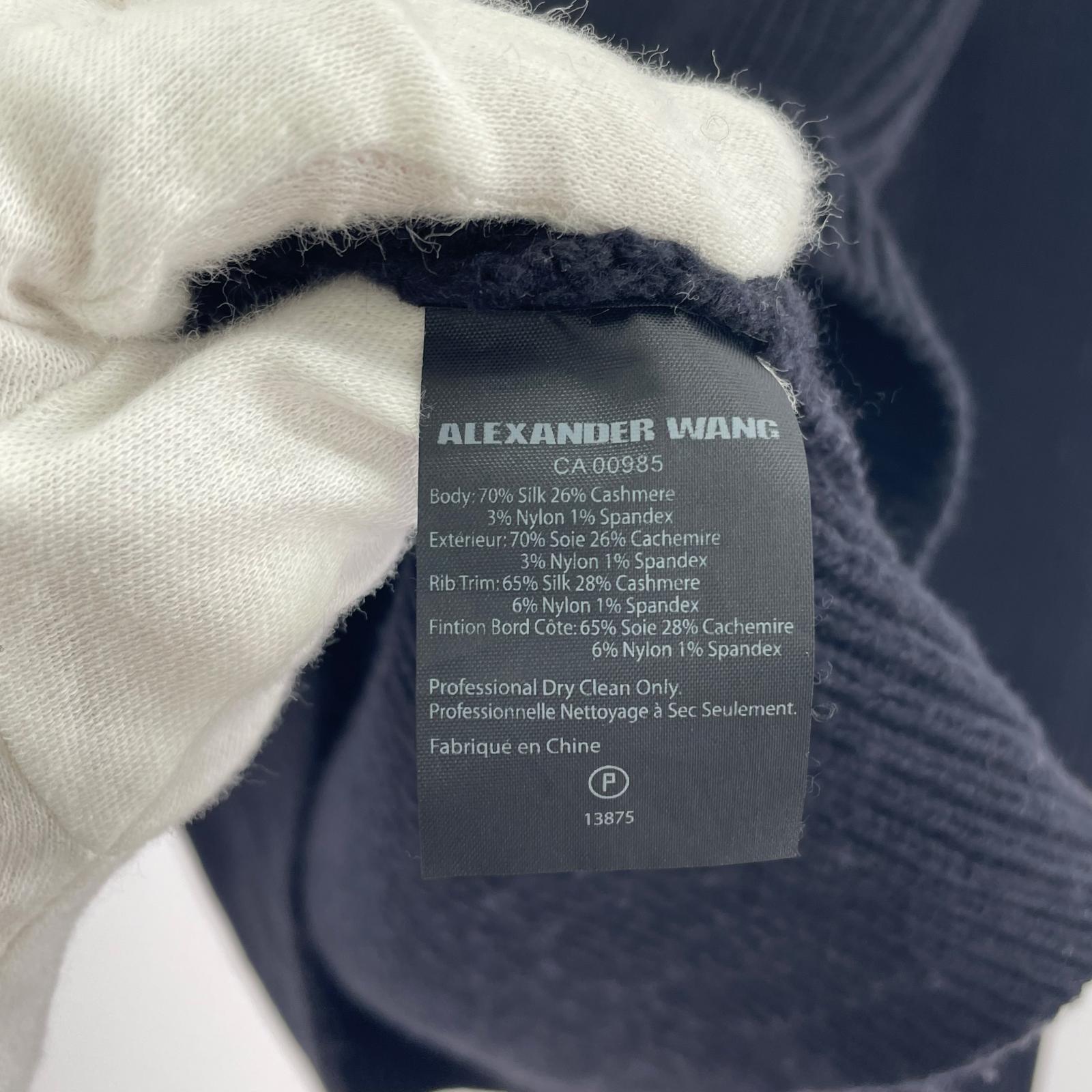 ニット Alexander Wang ネックスタッズ ハイネックニット M ブラック M ブラック