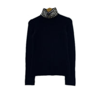 ニット Alexander Wang ネックスタッズ ハイネックニット M ブラック M ブラック