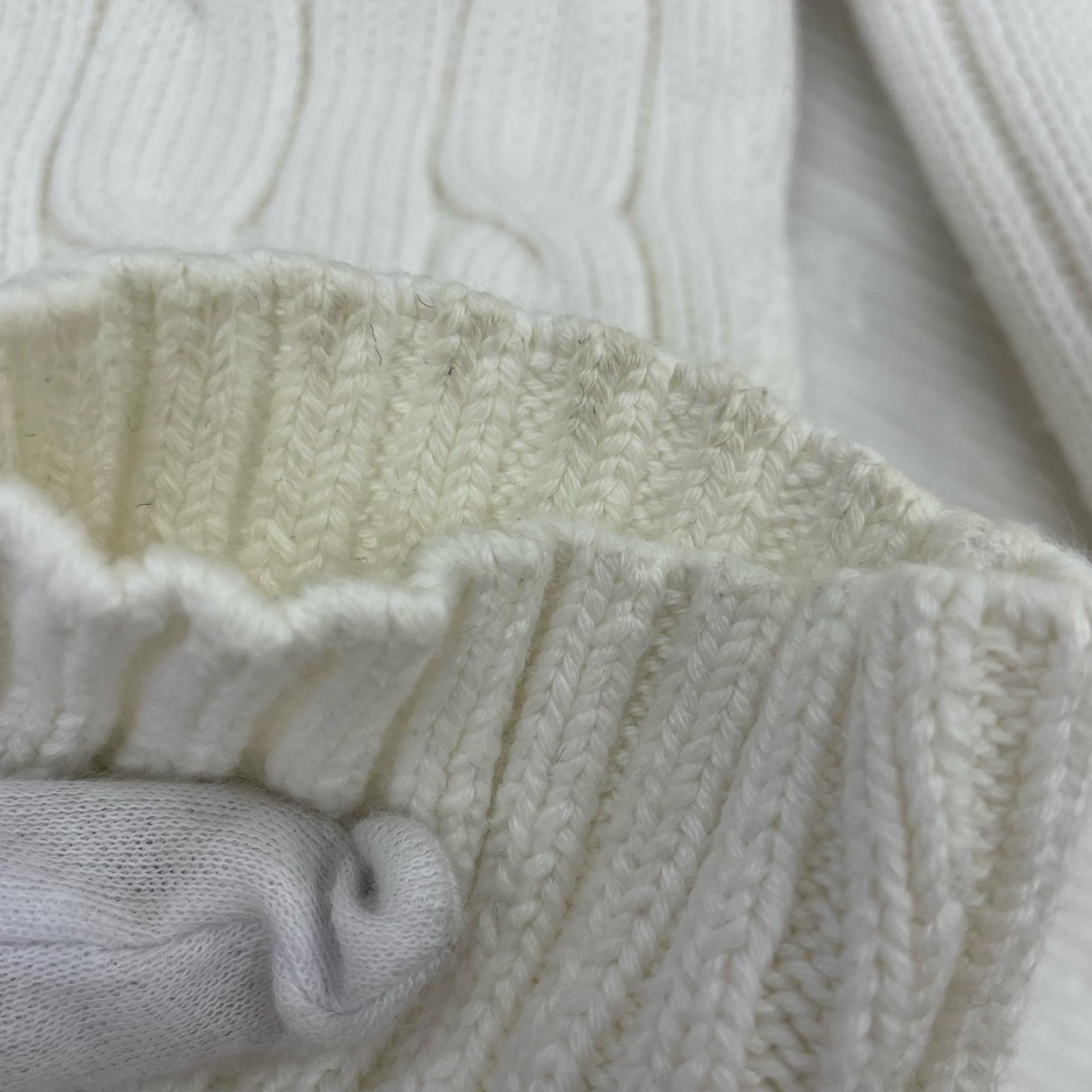 ニット ×LACOSTE Tennis Sweater WHT (M) ホワイト