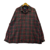 長袖シャツ VINTAGE CAMP Open Collar Check Shirt XL マルチカラー