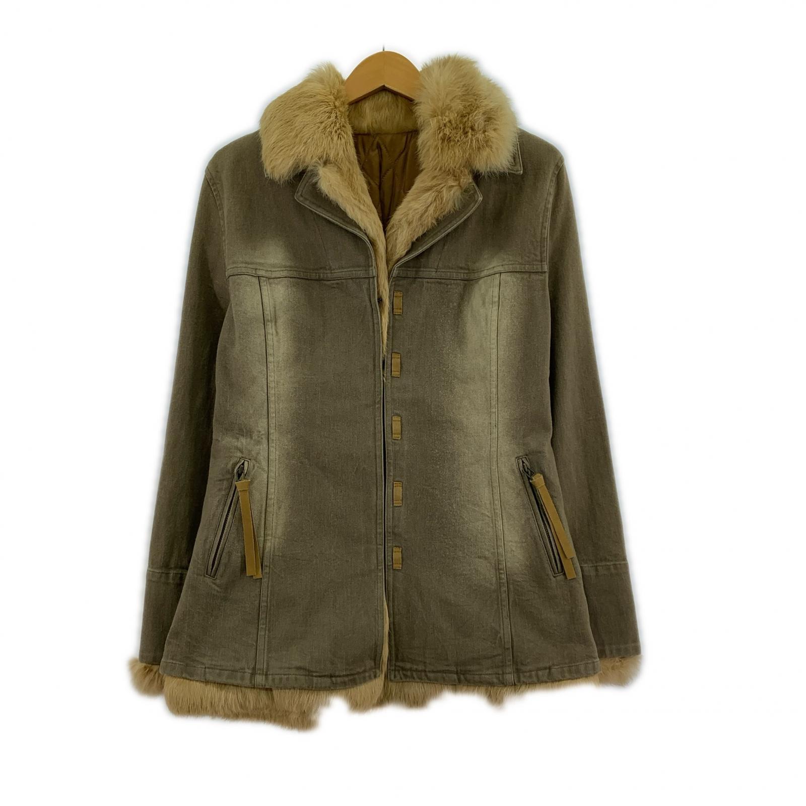 ジャケット Rabbit Fur Jacket 40 ブラウン