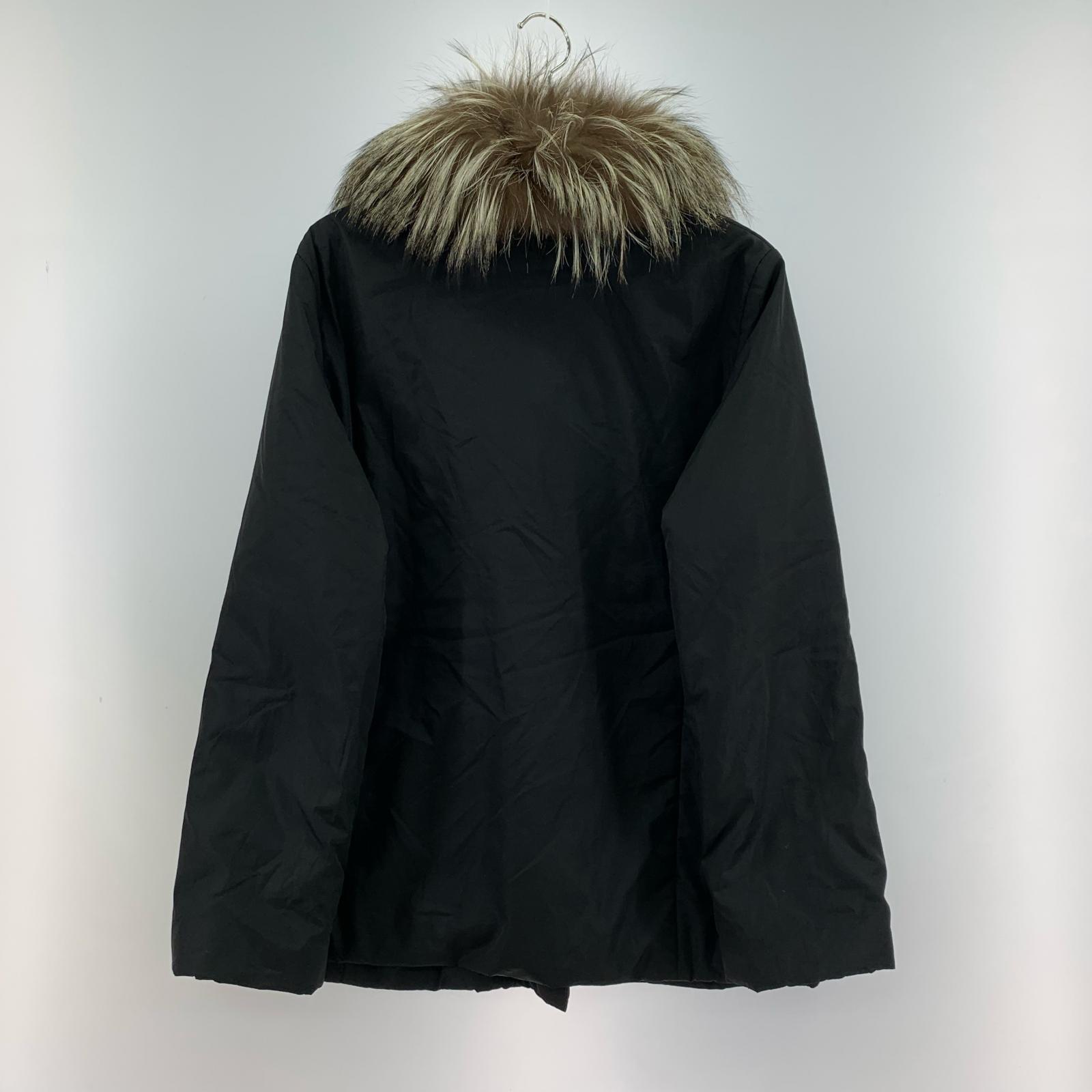ダウンジャケット Fur Jacket BLK 44 ブラック