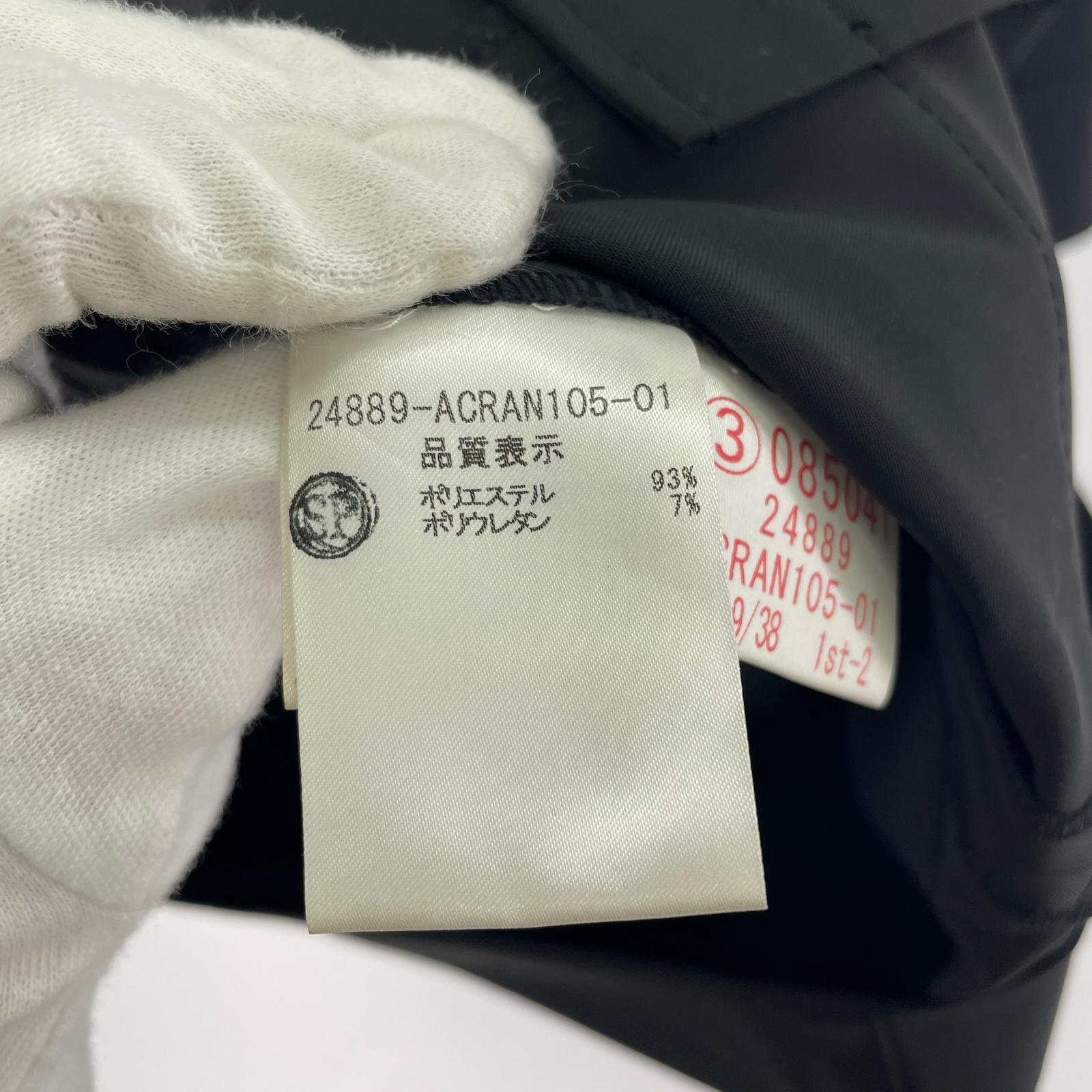ワンピース FOXEY NEW YORK ロゴボタン スナップシャツワンピース 38 黒 ブラック