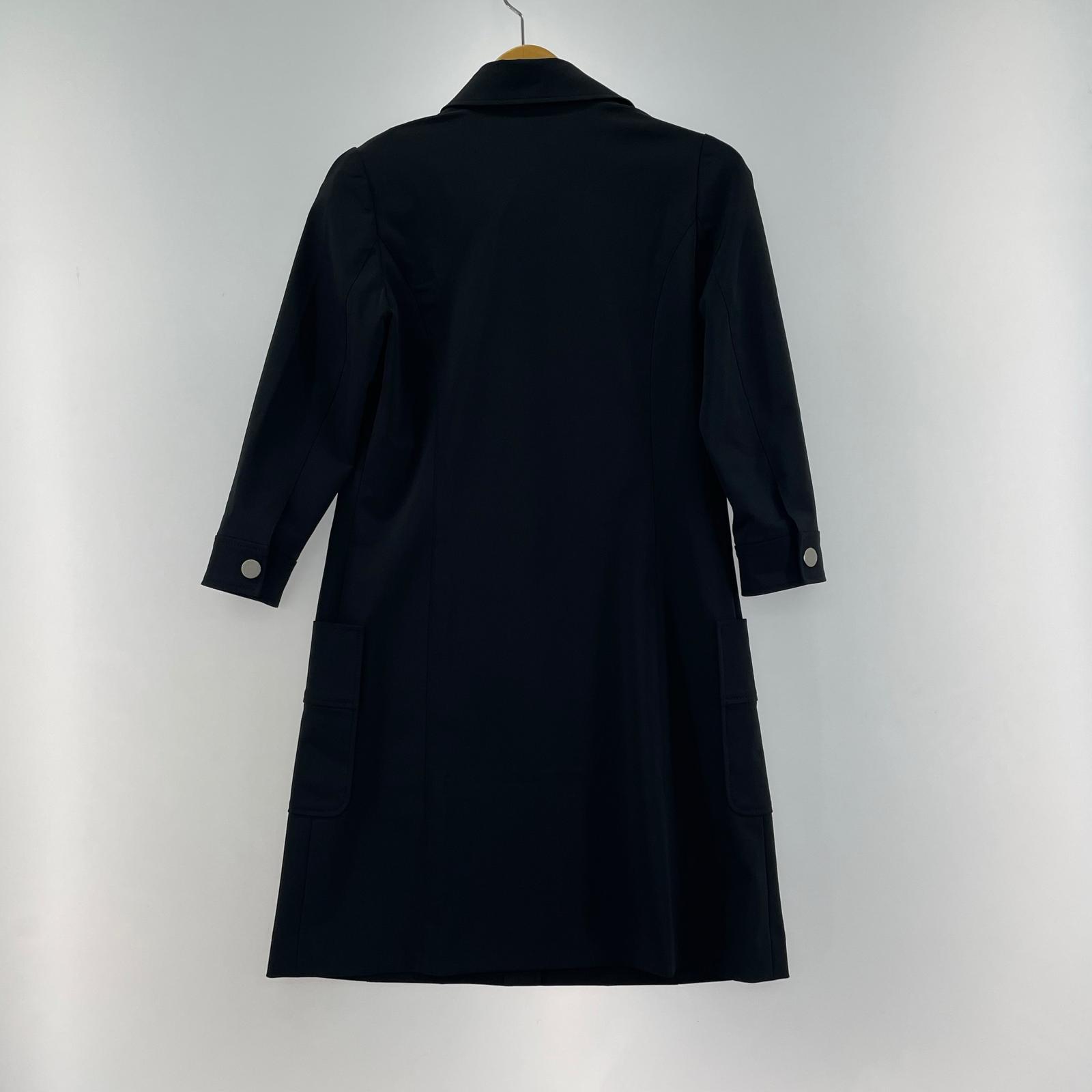 ワンピース FOXEY NEW YORK ロゴボタン スナップシャツワンピース 38 黒 ブラック