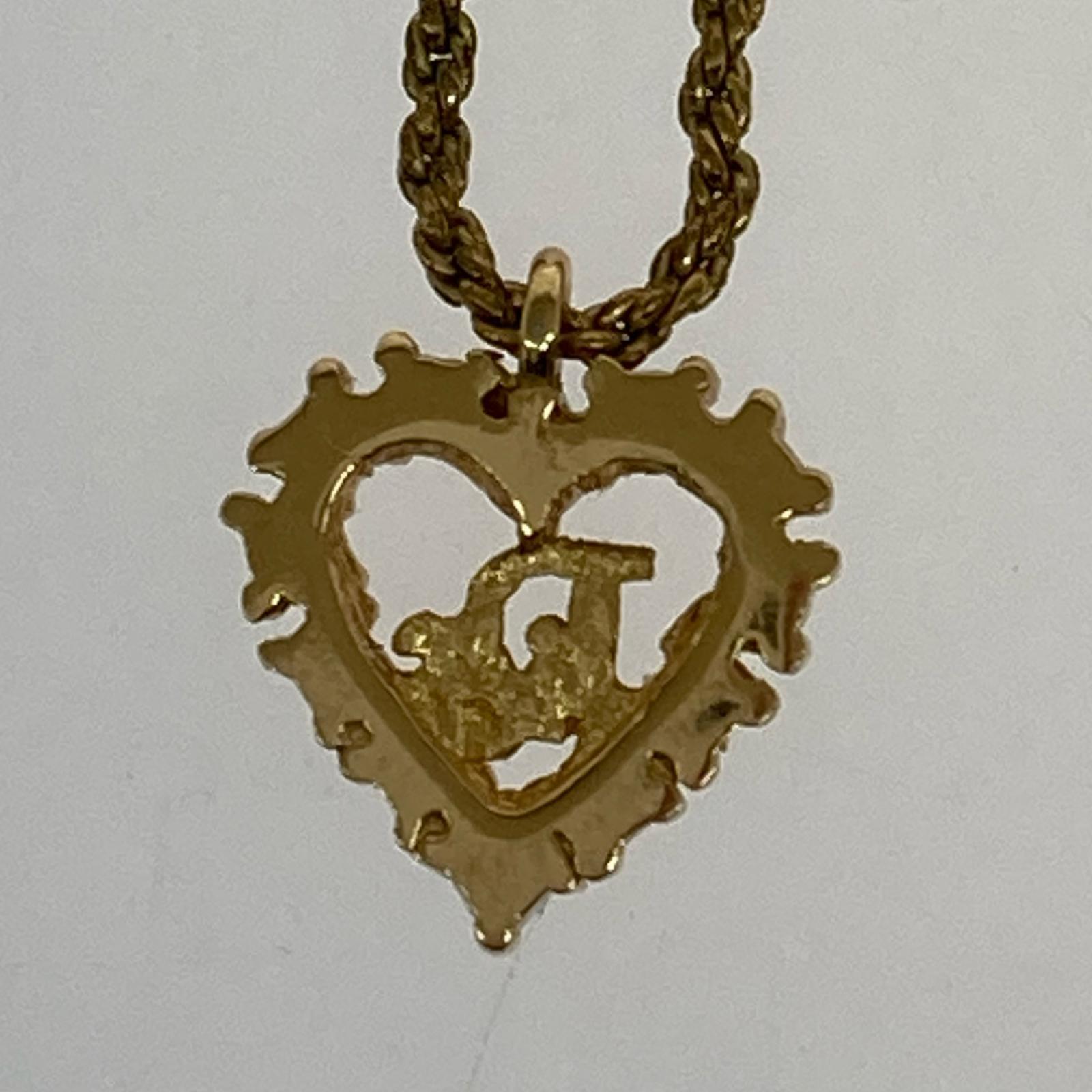DIOR ハートモチーフ ラインストーン ネックレス