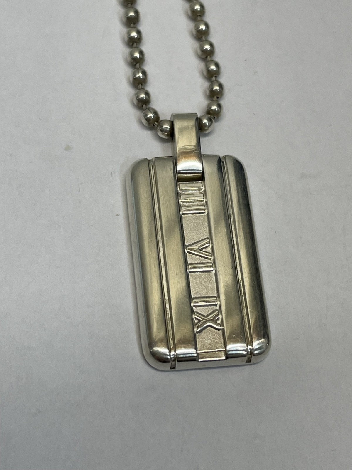 Tiffany&Co. アトラス ニューメリック プレートネックレス