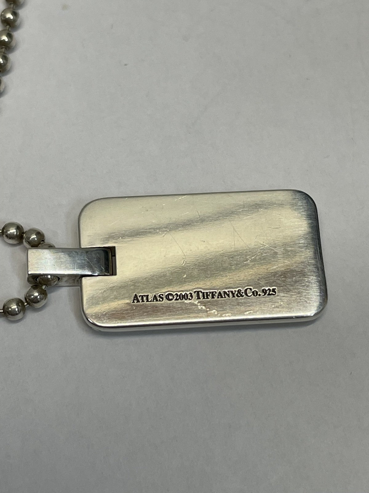 Tiffany&Co. アトラス ニューメリック プレートネックレス