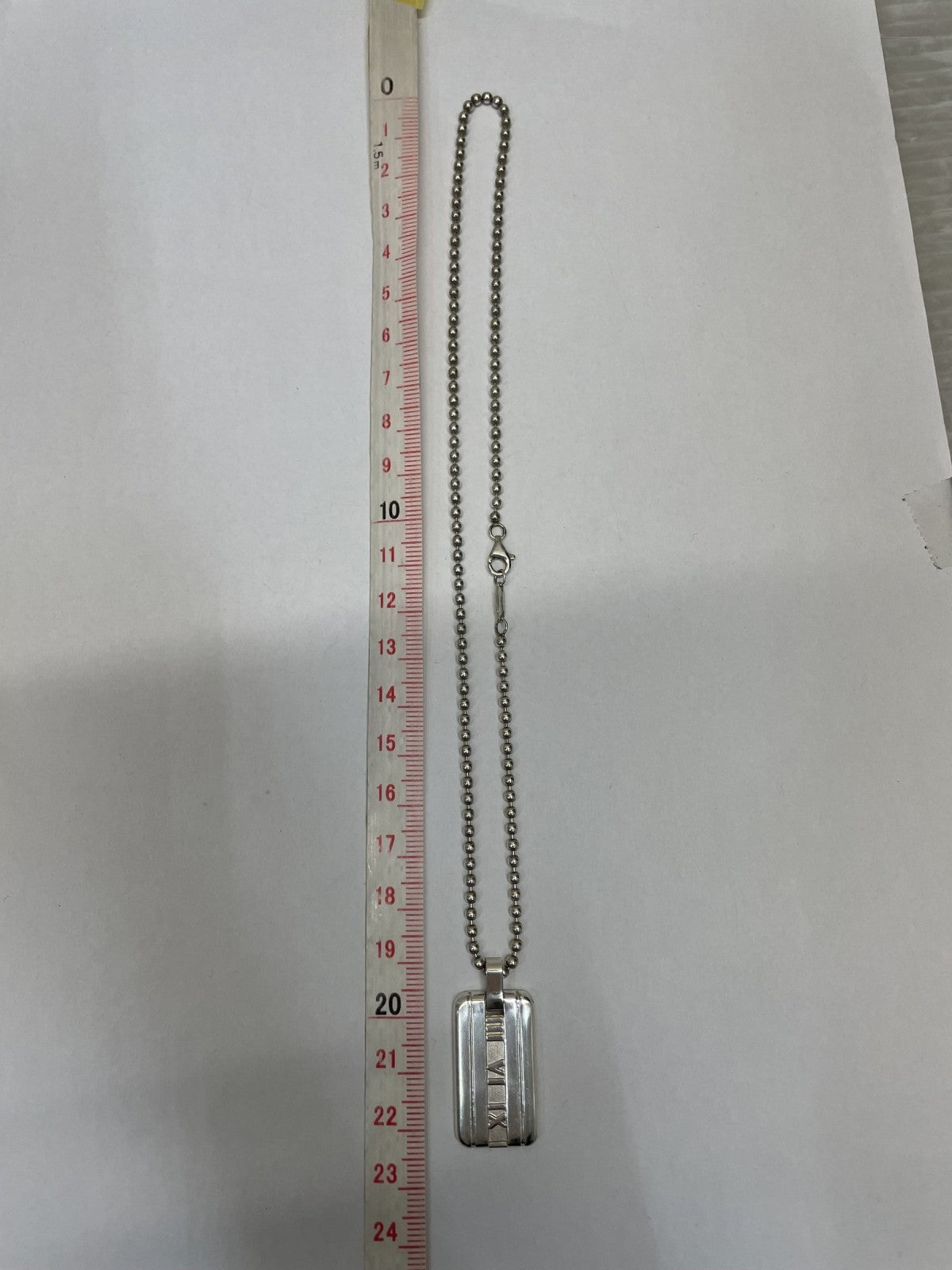 Tiffany&Co. アトラス ニューメリック プレートネックレス