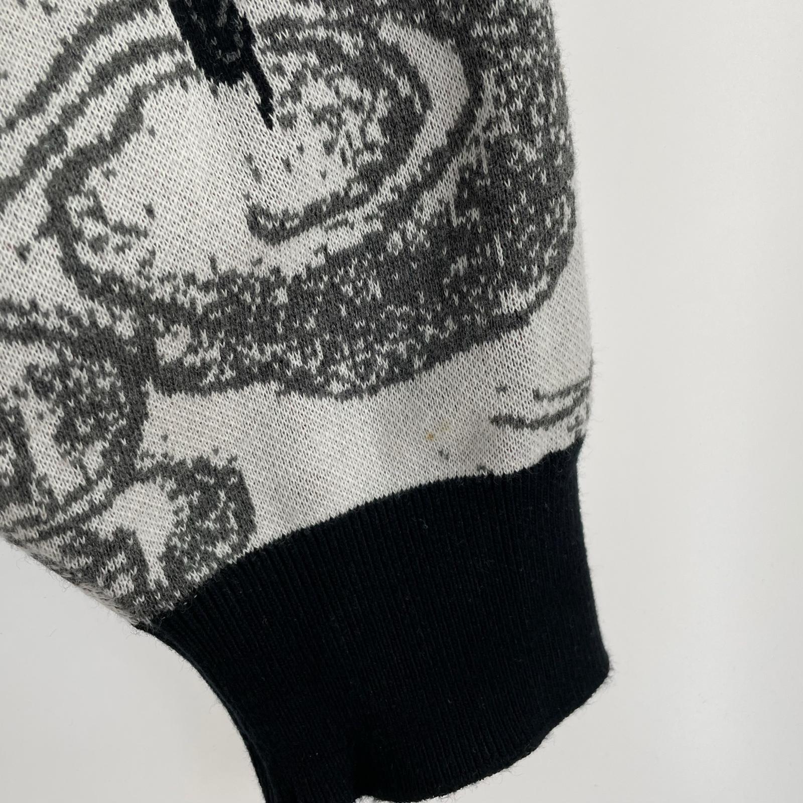 ニット BUDSPOOL GAKKIN 渦軍鶏 COTTON KNIT JACQUARD