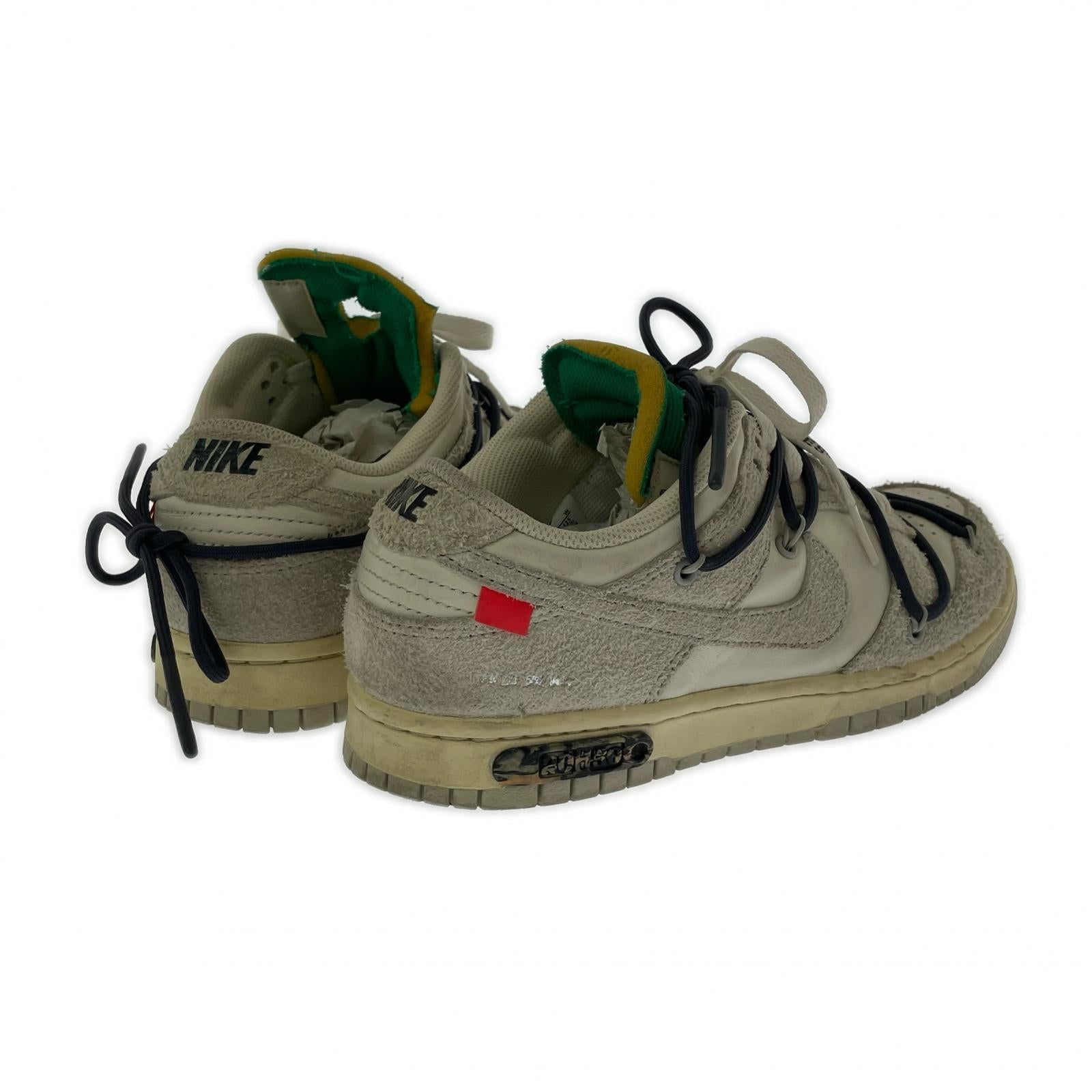 スニーカー Off-White × Nike Dunk Low "Sail/Neutral Grey/Gridiron"-26.0 26cm (US8 UK7 1/2 EU42) ベージュ
