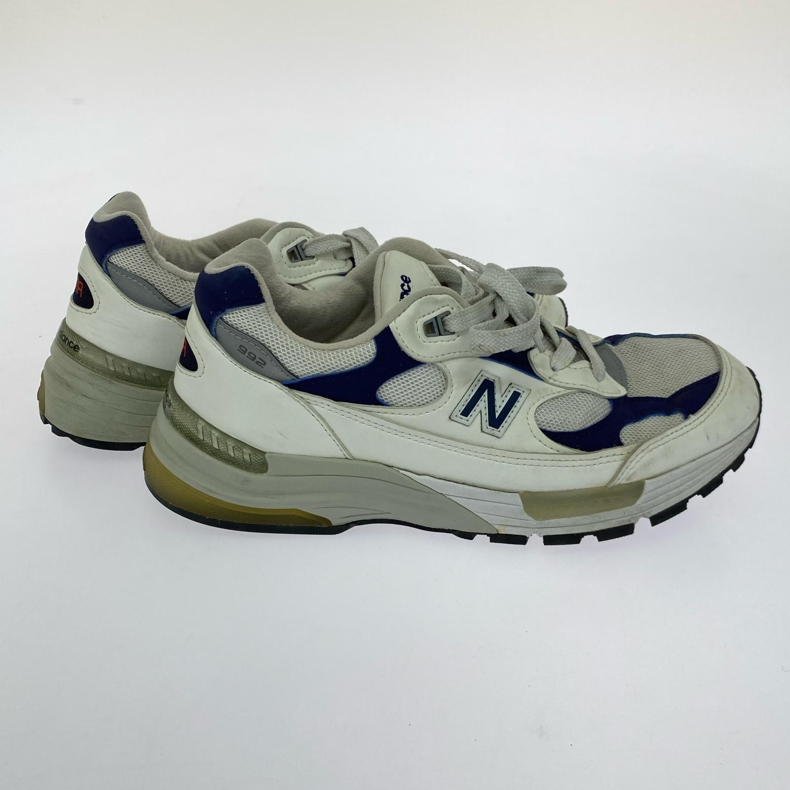スニーカー 992 USA White Navy 26cm (US8 UK7 1/2 EU42) ホワイト