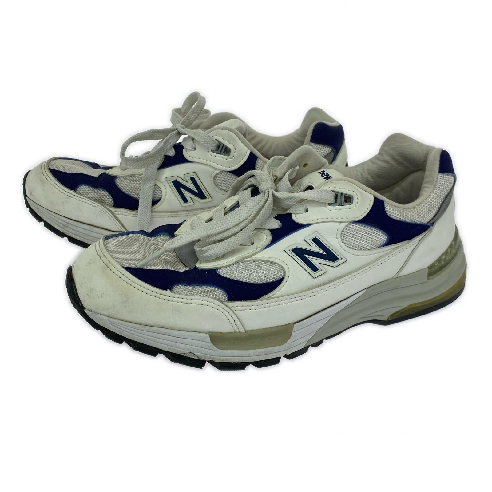 スニーカー 992 USA White Navy 26cm (US8 UK7 1/2 EU42) ホワイト