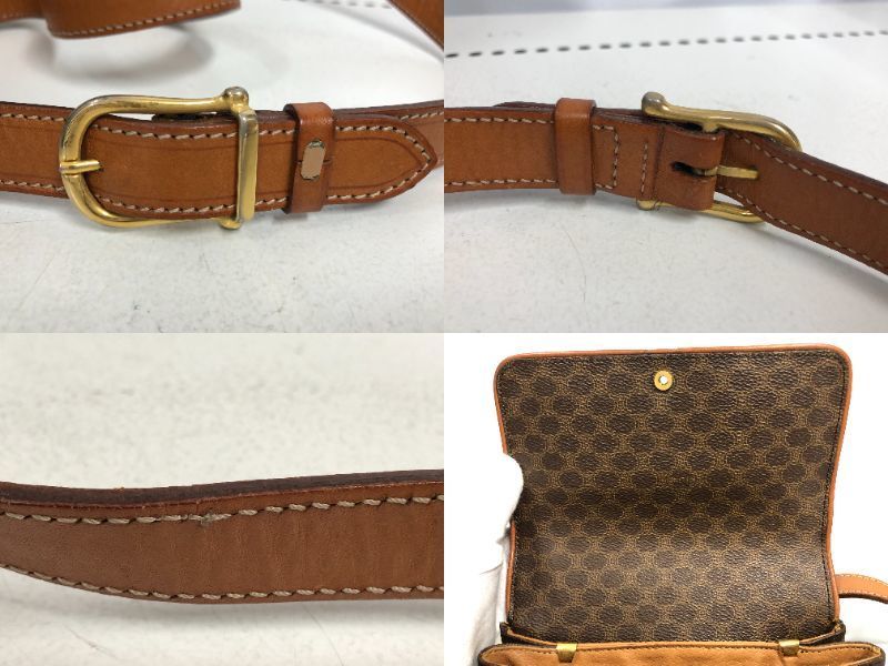 CELINE マカダム柄 ショルダーバッグ