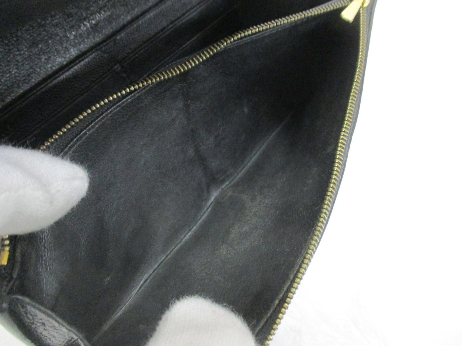 CASH LARGE FLAP WALLET ブラック