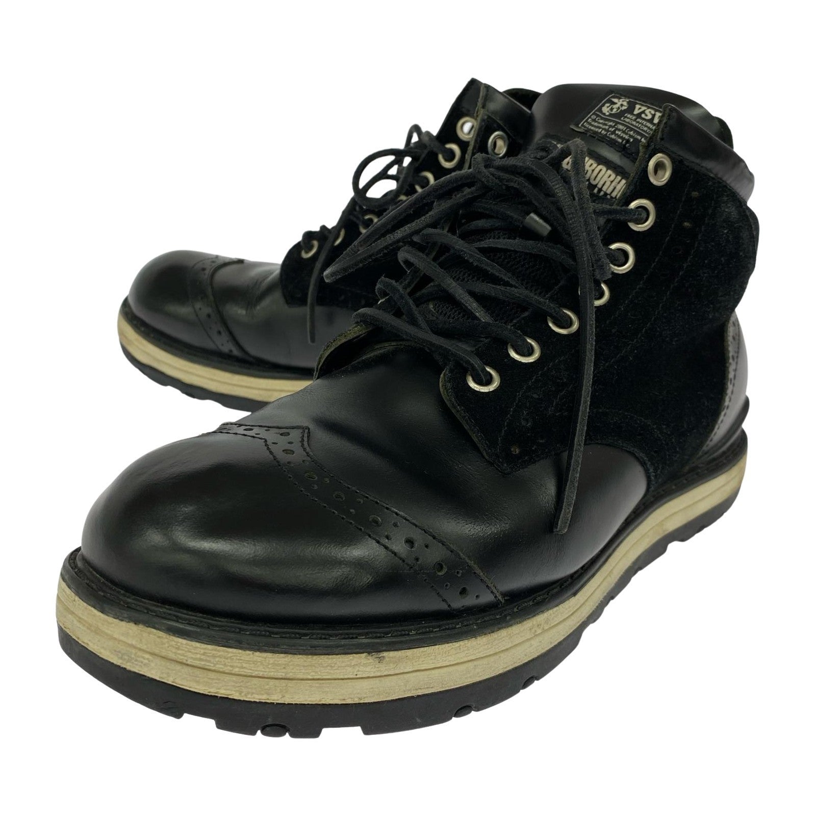 ブーツ ×NEIGHBORHOOD 7HOLE 9.5 BLK ブラック