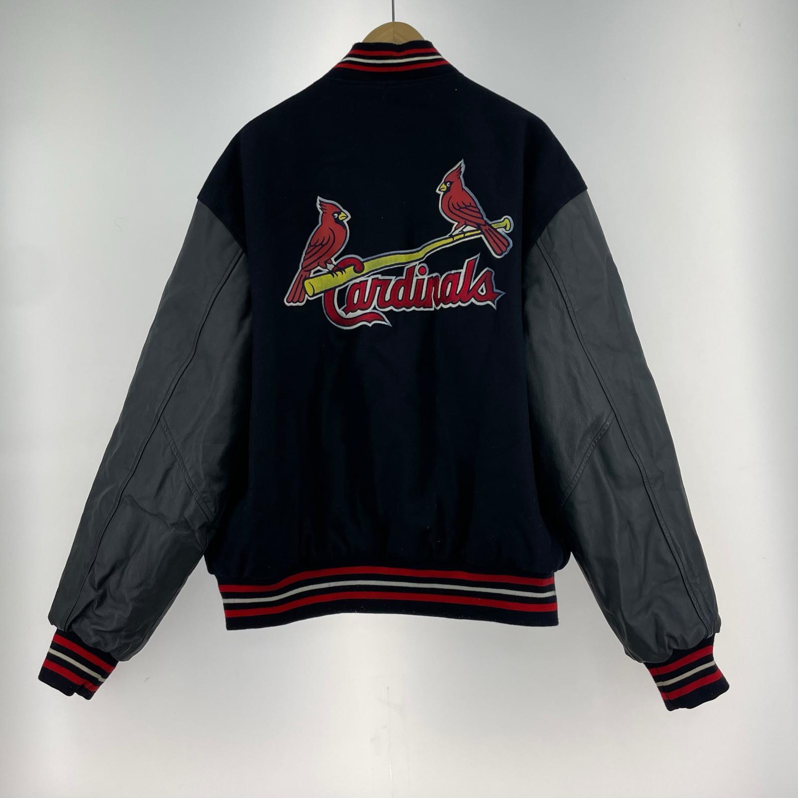 ジャケット JH DESIGN MLB/袖レザースタジャン ブラック