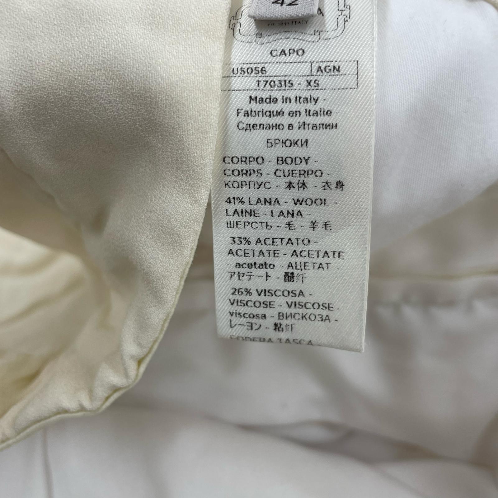 パンツ AGNONA/WHT/42 42 ホワイト