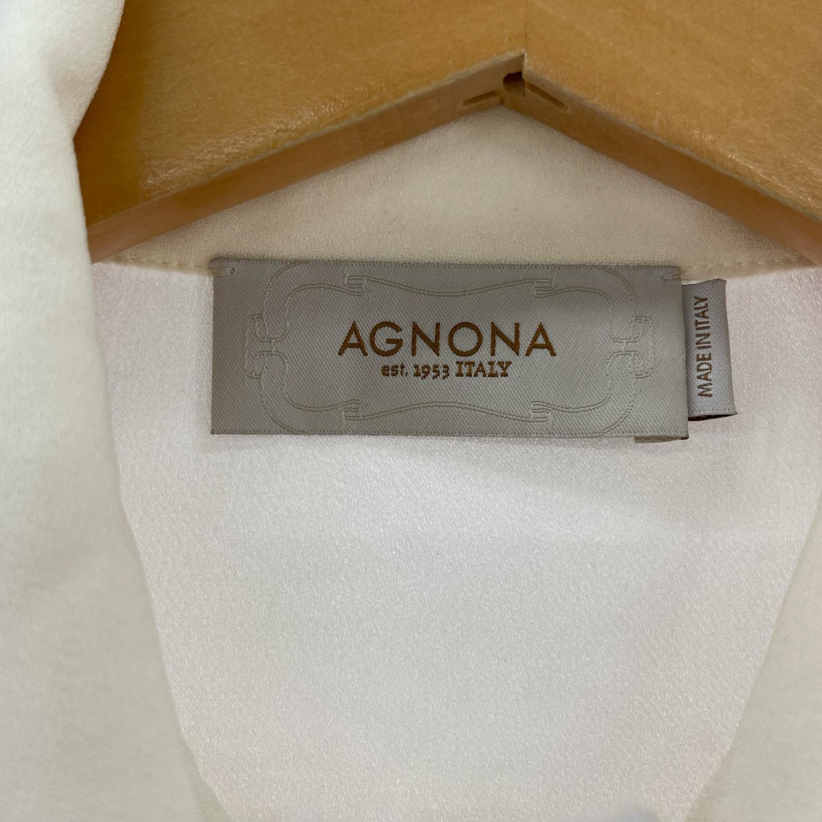 ワンピース AGNONA/シャツワンピース/WHT/42 40