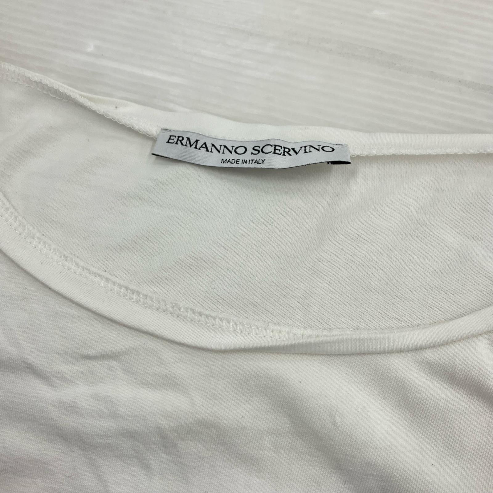 半袖Tシャツ レース/ロゴ/WHT 42 ホワイト