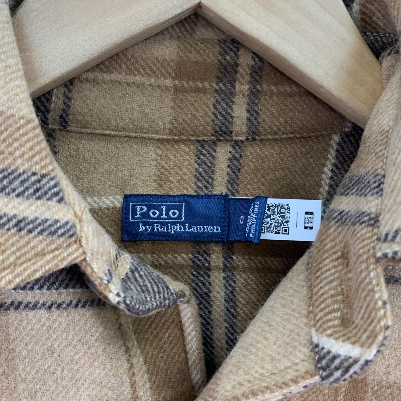 長袖Tシャツ チェック 0 ブラウン