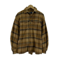 長袖Tシャツ チェック 0 ブラウン