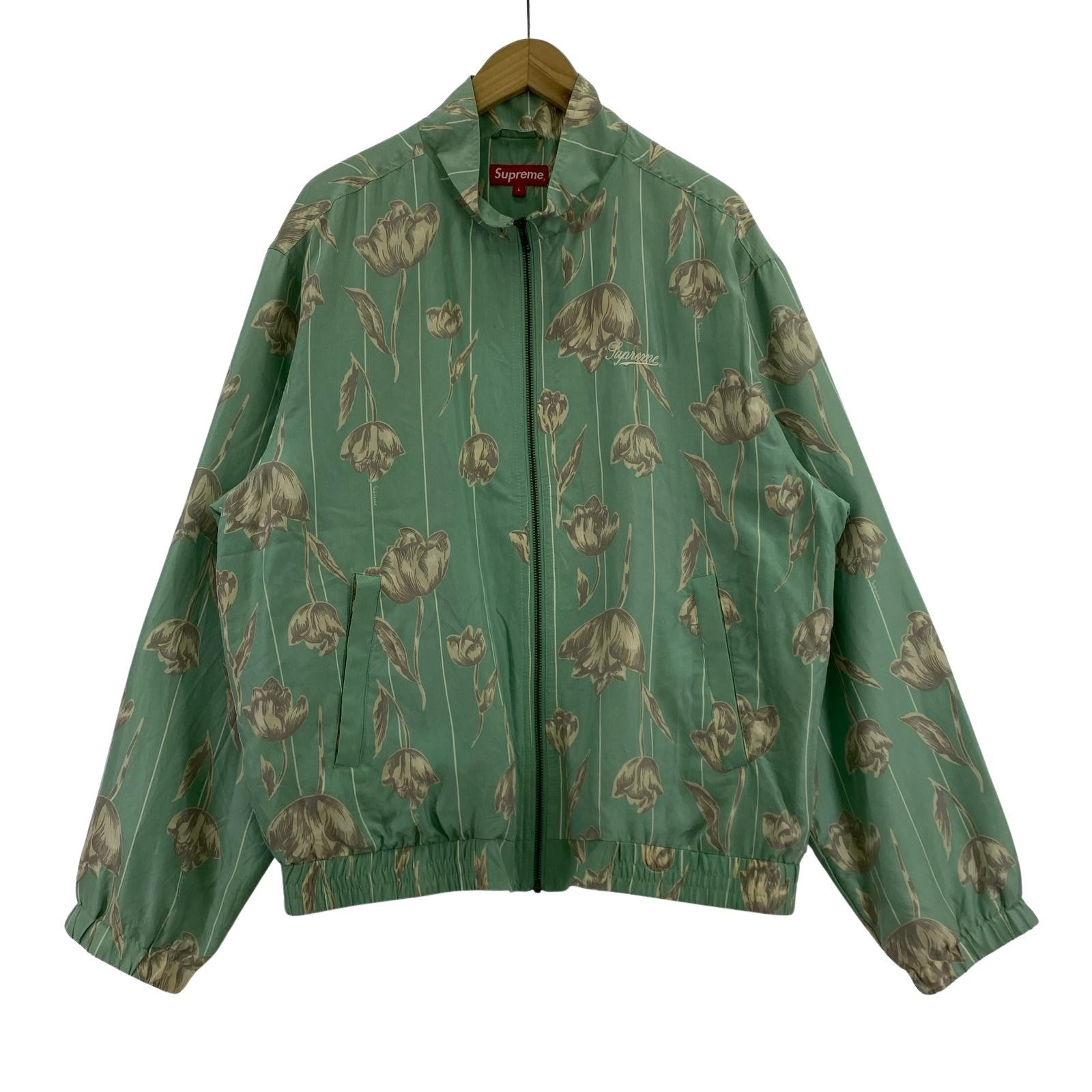 ジャケット 19SS Floral Silk Track Jacket 緑 L